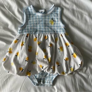 Little Me Lemon Bubble Onesie